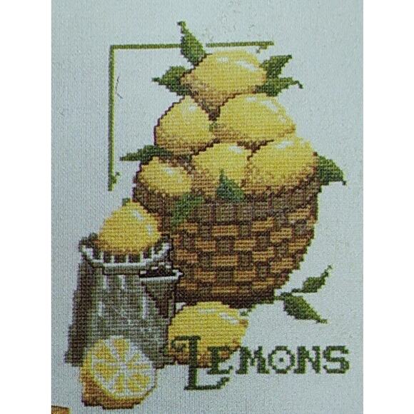 Leisure Arts Kitchen Stitchin Cross Stitch Patterns Strawberry, Lemon, Apple Pie - Picture 6 of 11